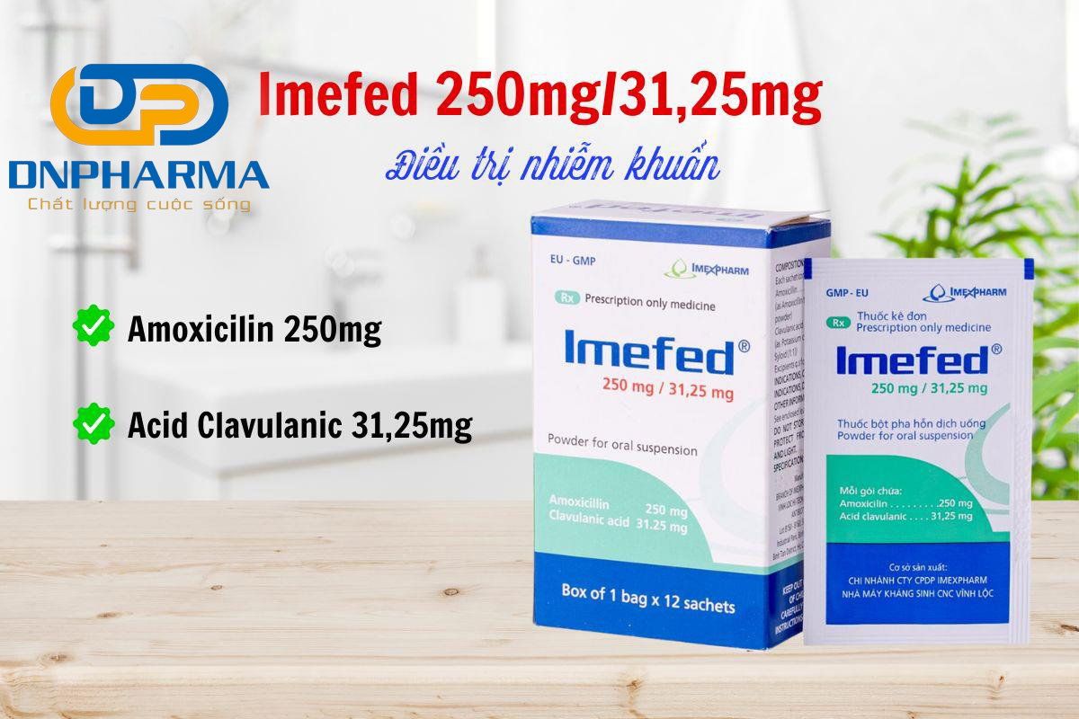 Imefed 250mg/31,25mg là thuốc gì?